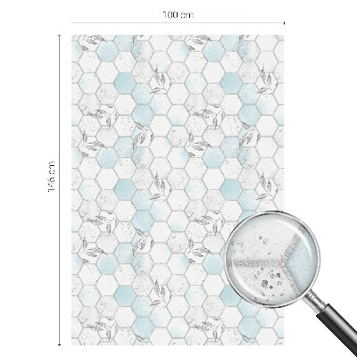Fólia na okno na ochranu súkromia Listové dlaždice