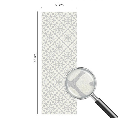 Privátna fólia na okno vitrážová Kvetinové rozety