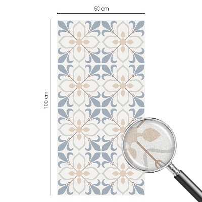 Samolepiaca vitráž na okno a dvere Kvetinová krása