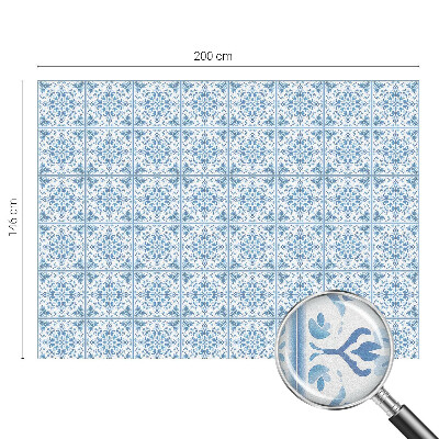 Samolepiaca fólia na sklo Kvetinové ornamenty