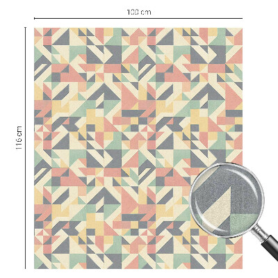 Samolepiaca vitráž na okno a dvere Energia geometrie