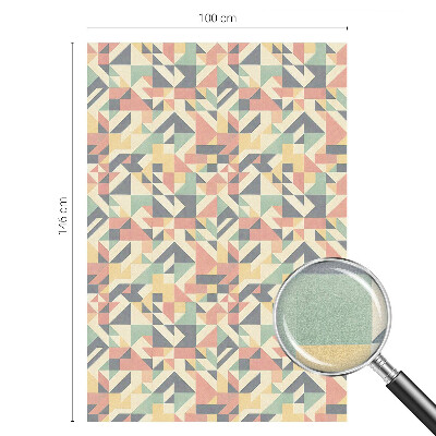 Samolepiaca vitráž na okno a dvere Energia geometrie