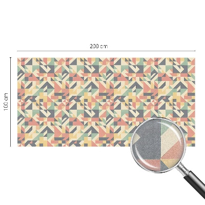 Samolepiaca vitráž na okno a dvere Energia geometrie