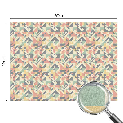 Samolepiaca vitráž na okno a dvere Energia geometrie