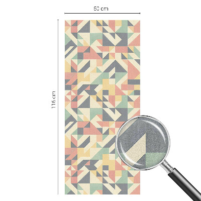 Samolepiaca vitráž na okno a dvere Energia geometrie