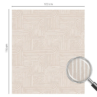 Fólia na okno na ochranu súkromia Geometrický vzor