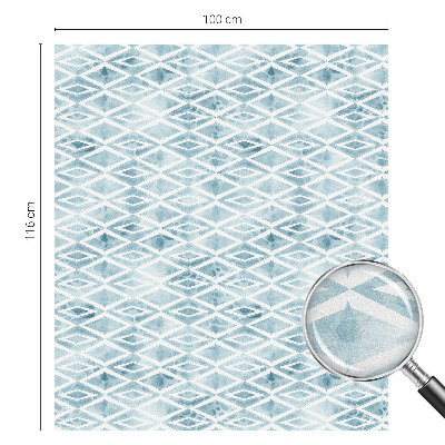 Samolepiaca fólia na sklo Modré kosoštvorce