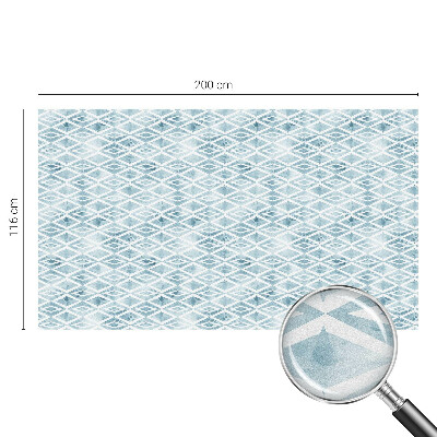 Samolepiaca fólia na sklo Modré kosoštvorce