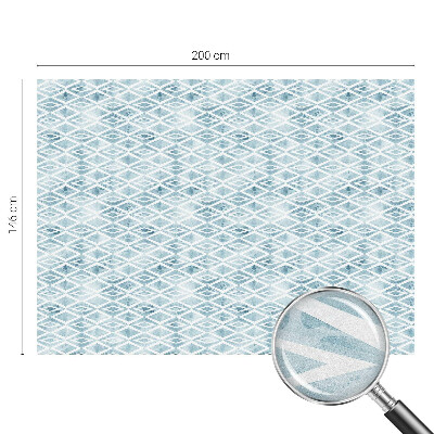 Samolepiaca fólia na sklo Modré kosoštvorce