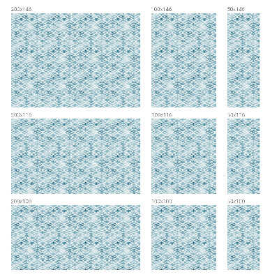 Samolepiaca fólia na sklo Modré kosoštvorce