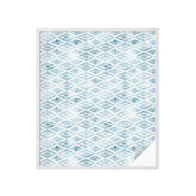 Samolepiaca fólia na sklo Modré kosoštvorce