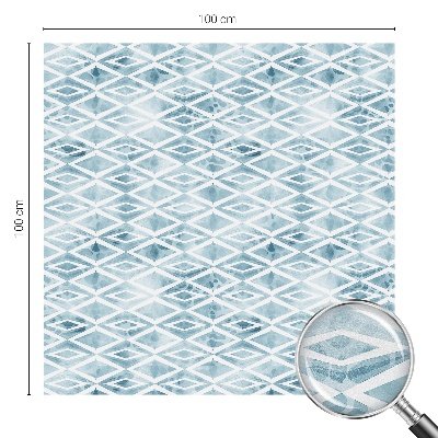 Samolepiaca fólia na sklo Modré kosoštvorce