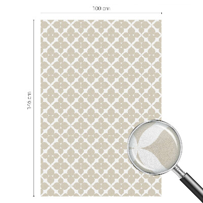 Fólia na okno na ochranu súkromia Geometrické listy