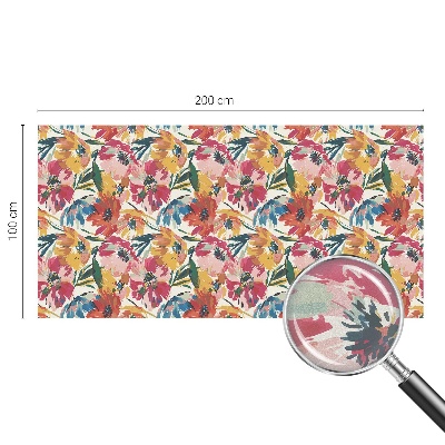 Samolepiaca vitráž na okno a dvere Výbuch kvetu