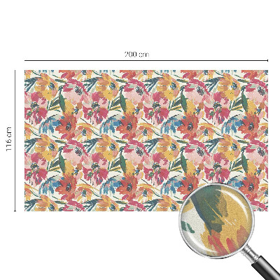 Samolepiaca vitráž na okno a dvere Výbuch kvetu