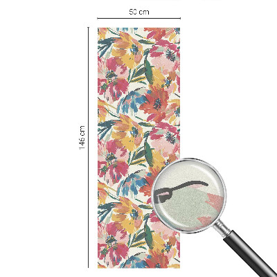 Samolepiaca vitráž na okno a dvere Výbuch kvetu