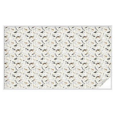 Privátna fólia na okno vitrážová Vzory psov