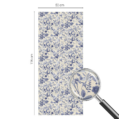 Dekoračná fólia na sklo vitráž Kvetinová symetria