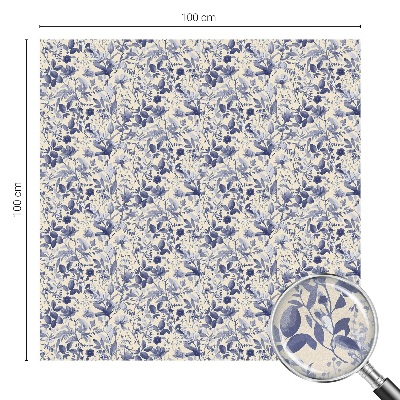 Dekoračná fólia na sklo vitráž Kvetinová symetria