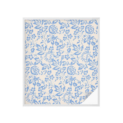 Samolepiaca vitráž na okno a dvere Kvety listy