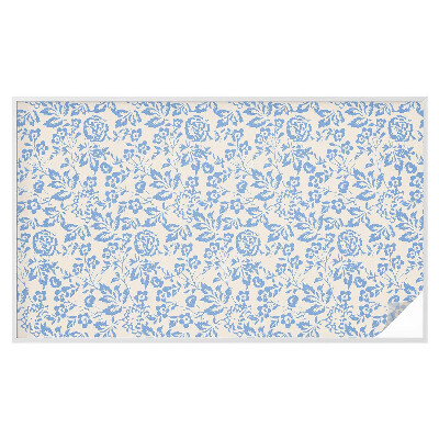 Samolepiaca vitráž na okno a dvere Kvety listy