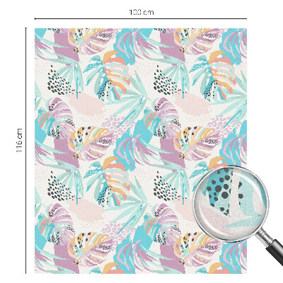 Privátna fólia na okno vitrážová Abstraktná džungľa