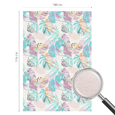 Privátna fólia na okno vitrážová Abstraktná džungľa