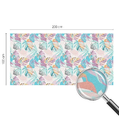 Privátna fólia na okno vitrážová Abstraktná džungľa