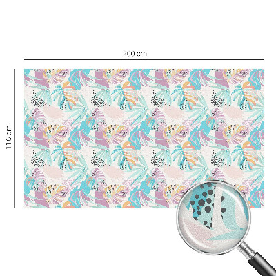 Privátna fólia na okno vitrážová Abstraktná džungľa