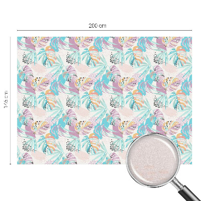 Privátna fólia na okno vitrážová Abstraktná džungľa