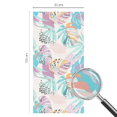 Privátna fólia na okno vitrážová Abstraktná džungľa