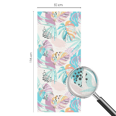 Privátna fólia na okno vitrážová Abstraktná džungľa