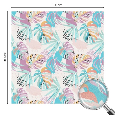 Privátna fólia na okno vitrážová Abstraktná džungľa