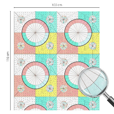 Samolepiaca fólia na sklo Geometrické kruhy