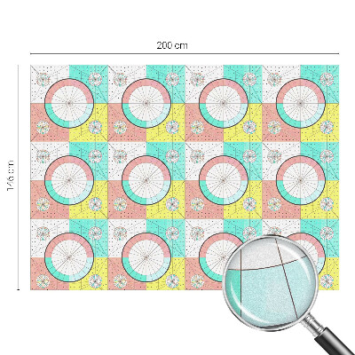 Samolepiaca fólia na sklo Geometrické kruhy