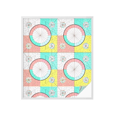 Samolepiaca fólia na sklo Geometrické kruhy