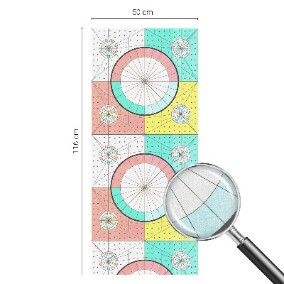 Samolepiaca fólia na sklo Geometrické kruhy