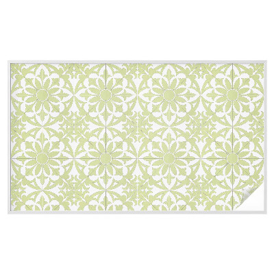 Samolepiaca vitráž na okno a dvere Zelená ozdoba