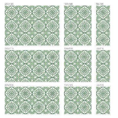 Samolepiaca vitráž na okno a dvere Zelené listy