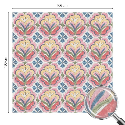 Fólia na okno na ochranu súkromia Kvetinové vzory