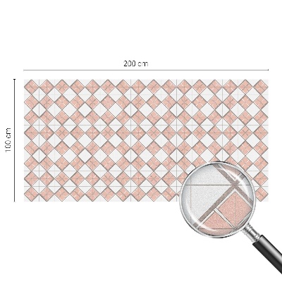 Privátna fólia na okno vitrážová Geometrické kosoštvorce