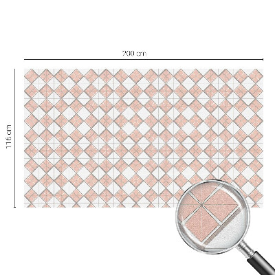 Privátna fólia na okno vitrážová Geometrické kosoštvorce