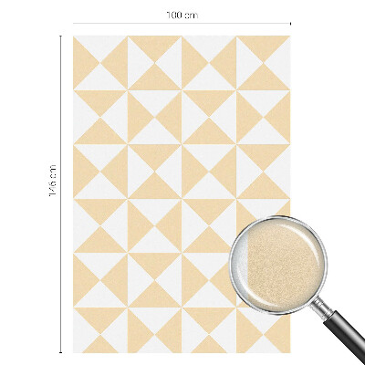 Samolepiaca vitráž na okno a dvere Geometrické trojuholníky