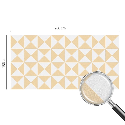 Samolepiaca vitráž na okno a dvere Geometrické trojuholníky