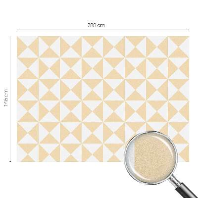 Samolepiaca vitráž na okno a dvere Geometrické trojuholníky