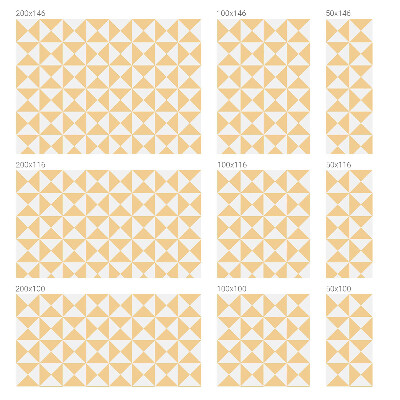 Samolepiaca vitráž na okno a dvere Geometrické trojuholníky