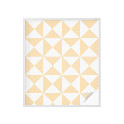 Samolepiaca vitráž na okno a dvere Geometrické trojuholníky