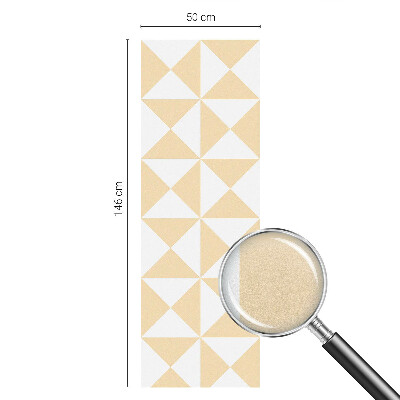 Samolepiaca vitráž na okno a dvere Geometrické trojuholníky