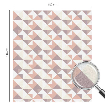 Fólia na okno na ochranu súkromia Moderné trojuholníky