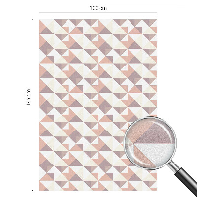 Fólia na okno na ochranu súkromia Moderné trojuholníky